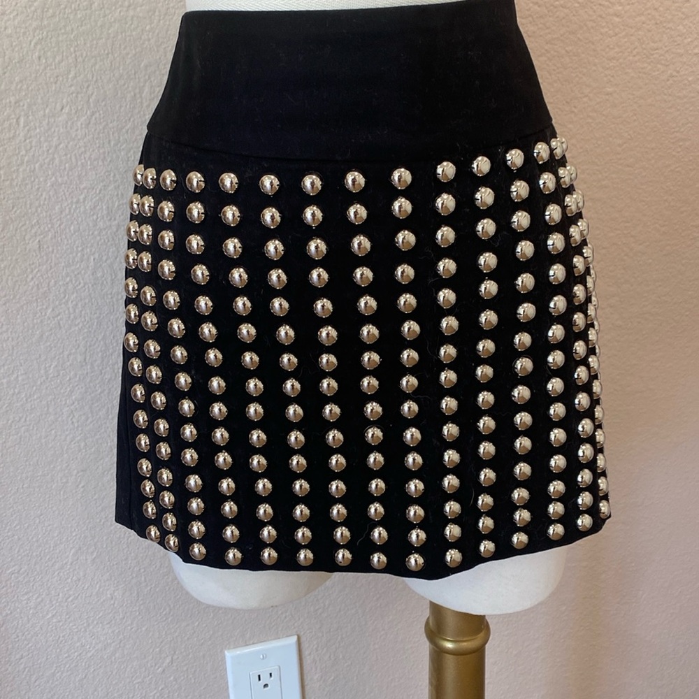 Black studded skirt